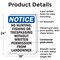 Signmission No Hunting Fishing Or Trespassing OSHA Notice Sign, Plastic, 18in W x 24in L, 2PK OS-2PACK-NS-P-1824-V-14663 - alternate 5